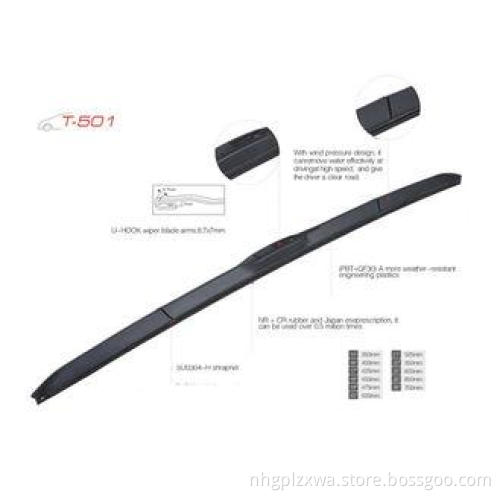 24 Inch Winter Wiper Blades For Toyota Mazda , Front Windsh